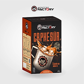 Cà phê sữa hòa tan The Coffee Factory (Hộp 15 gói x 16g)