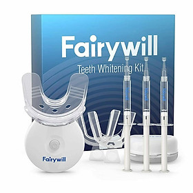 Bộ KIT tẩy trắng răng tại nhà FAIRYWILL FW-101 Máy làm trắng răng chính hãng Mỹ an toàn, lành tính, không gây kích ứng, thích hợp cho mọi loại răng - Hàng 