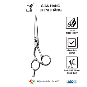 Kéo cắt tóc LS lưỡi thẳng quai offset phẳng đỡ ngón tháo rời CB11L/5.5