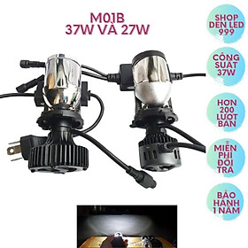 Đèn Pha Led Bi Cầu Mini M01B Maxxis 37w Chỉnh Được Pha Cao Thấp Cho Ô tô Xe Máy