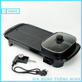 Mua Nồi Lẩu Nướng Osaka 2 In 1 Công suất 1300W Điều Chỉnh Núm Xoay An Toàn