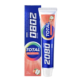 Kem đánh răng 2080 Total Green Mint Hàn Quốc bảo vệ răng nướu toàn diện, trắng răng, sạch mảng bám 120gr