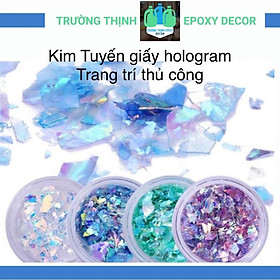 Vụn Giấy Màu Hologram Trang Trí Resin, Trang Trí Nail Hũ 50ml - Trường Thịnh Sài Gòn