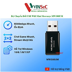 Mua Bộ Chuyển Đổi USB Wifi Mini Mercusys MW300UM N300 - Hàng Chính Hãng