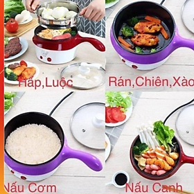 Mua Nồi Lẩu Điện Đa Năng Kèm Giá Hấp Có Tay Cầm Tiện Dụng 18cm  Nồi Lẩu Hấp Mini 2 Tầng Cao Cấp ️️