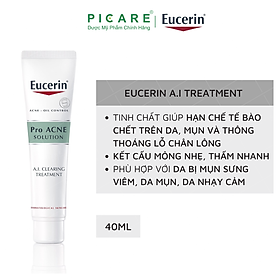 Hình ảnh Kem Làm Giảm và Ngăn Ngừa Mụn Eucerin ProAcne Clearing Treatment Eucerin 40ml