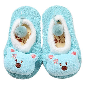 Tất băng lông Baby hình thú ngộ nghĩnh - Set 02 Đôi (Tặng kèm khăn voan cho bé)