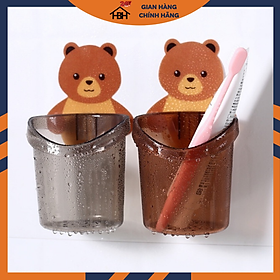 Mua Cốc Gấu Cắm Bàn Chải Đa Năng HBH ( giao mầu ngẫu nhiên )