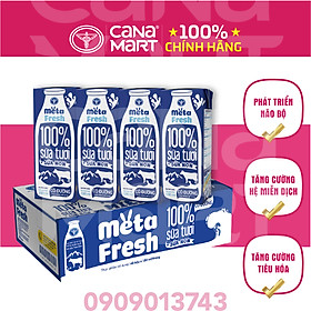 Thùng sữa tươi Nutricare Meta Fresh Có Đường sữa non tăng cường miễn dịch