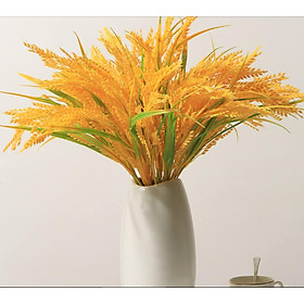 Mua Cành Lúa gIả hàng đẹp cao 80cm - Hoa lá bằng nhựa  cành mềm mại