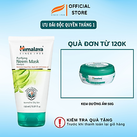 Mặt Nạ Đất Sét Lá Neem Đẩy Mụn Ẩn Hút Dầu Thừa Himalaya Neem Face Pack 150ml