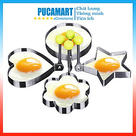 Mua Khuôn Tạo Hình Trứng Ốp La  Bộ 4 Khuôn Chiên Trứng  Khuôn Mini Chiên Trứng Nhiều Hình Ngộ Nghĩnh - PucaMart