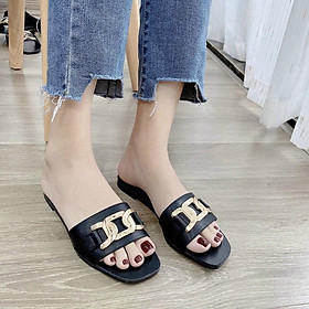 Giày dép quay ngang thuê họa tiết đế vàng xịn