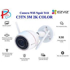 Camera Wifi Ngoài Trời Ezviz C3TN 3M 2K Siêu Nét Có Màu Ban Đêm - Hàng chính hãng