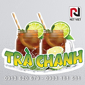 Decal trang trí quán, sticker nước trái cây, nước ép... - SIZE LỚN