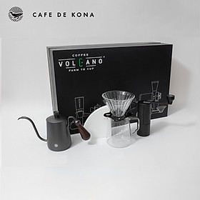 Bộ combo pha cà phê V60 02 màu đen đẳng cấp CAFE DE KONA