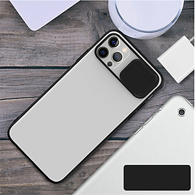 Ốp lưng kéo nắp cao cấp dành cho iPhone 12 Pro Max  11 Pro Max  XR  XXS  XS Max  7 Plus 8 Plus  11 Pro  12 Pro  11 12  12 Mini - Hàng chính hãng - iPhone 12 Pro Max - Màu đen