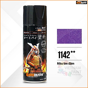 Sơn xịt Samurai Kurobushi - MÀU TÍM KIM LOẠI 1142 (400ml)