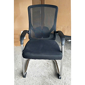 Mua Ghế tiếp khách lưng lưới nệm vải lưới màu đen CV4552-M Nội thất Capta Ghế văn phòng chân quỳ lưng trung tay thép ốp nhựa office chair hcm