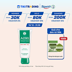 Sữa rửa mặt ngăn ngừa mụn Acnes Creamy Wash 100g