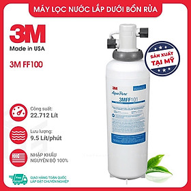 Mua Máy lọc nước 3M FF100 kèm vòi - Hàng nhập khẩu chính hãng Mỹ - Công suất cao  không điện