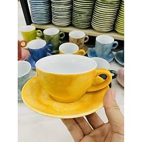 Mua Cốc cafe capuchino men đá  màu tuyệt đẹp