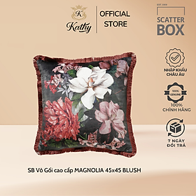 SCATTER BOX Vỏ Gối Cao Cấp nhập khẩu Ireland Anh Quốc MAGNOLIA màu BLUSH kích thước 45x45 Phong cách hiện đại