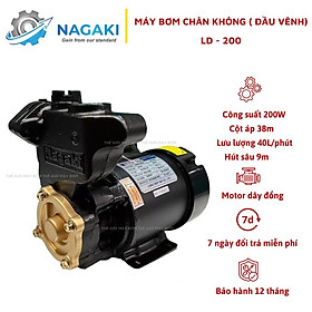 Mua Máy bơm nước chân không 200W cánh đồng Nagaki LD-200 - Bảo hành 1 năm ( Cam kết hàng chính hãng )
