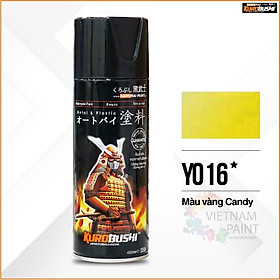 Sơn xịt Samurai Kurobushi - MÀU VÀNG CANDY Y016 (400ml)