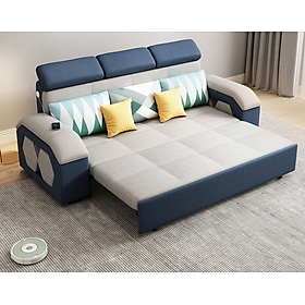 Mua Sofa giường đa năng hộc kéo đầu bật cao cấp HGK-20 ngăn chứa đồ tiện dụng Tundo KT 2m2