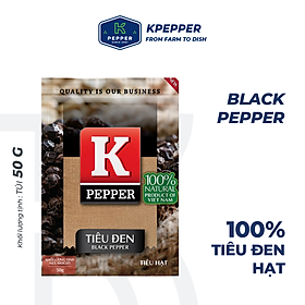 Tiêu đen nguyên hạt K-Pepper 50g