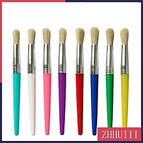 Mua Set 4 cọ vẽ tranh sơn dầu cán nhựa màu sắc kẹo ngọt dành cho trẻ em
