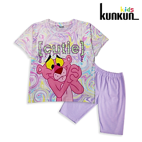 Hình ảnh Quần áo bé gái kunkunkid in 3d hình gấu dâu Lotso TC1123-1121-1122-1120-1119- đồ bộ trẻ em size từ 10-60kg