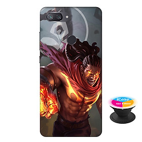 Ốp lưng nhựa dẻo dành cho Xiaomi Mi 8 Lite in hình Raz Quyền Vương - Tặng Popsocket in logo iCase - Hàng Chính Hãng