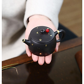 Mua Ấm Tử Sa Nghi Hưng Hán Đạc Tát Kim 130 ml (Hắc Chu Nê)