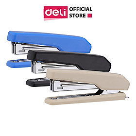 Dập ghim #10 Deli, 15 trang Đen, Xám, Xanh - 1 cái E0229 - Đen