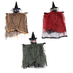 3 Pieces Halloween Hanging Witch Decorations Decorative for Garden Lawn Yard