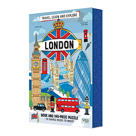 Bộ xếp hình 140 mảnh KHÁM PHÁ LONDON của hãng Sassi - CITIES LONDON