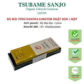 Mua Đá Mài Nhật Bản Naniwa kèm Đế ABS  Mặt Tinh - Mài Bén  Cỡ Vừa NAT: #3000D | Kích Thước 185x65x15mm | Độ Sắc Bén Cao