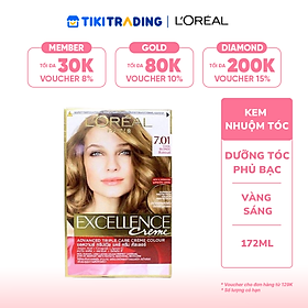 Kem Nhuộm L'Oreal Paris Dưỡng Tóc Phủ Bạc Excellence Crème 172ml