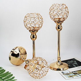Mua Chân Nến Pha Lê Quả Cầu Trang Trí Tiệc Cưới  Bàn Ăn  Đế Nến Trang Trí Bàn Thờ Nhà Cửa Sang Trọng