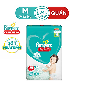 Tã Quần Pampers Giữ Dáng Mới Gói Cực Đại M74/XL62/XXL56/L68