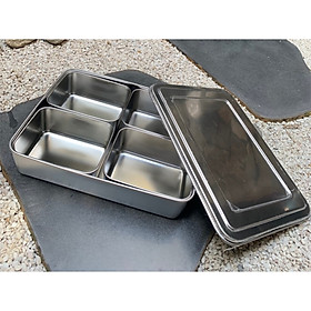 Mua Khay gia vị inox có nắp
