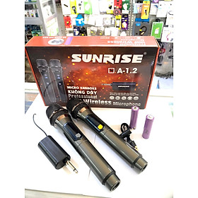 Mua BỘ 2 MICRO KARAOKE KHÔNG DÂY SUNRISE A-1.2 XÀI PIN SẠC CHỐNG HÚ TỐT  CỰC HÚT TIẾNG CA  ÂM THANH HAY - HÀNG CHÍNH HÃNG