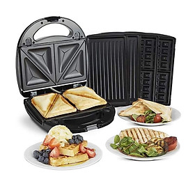 Mua MÁY NƯỚNG THỊT  KEP SANDWICH  LÀM BÁNH WAFFEL ROSENSTEIN 3 IN 1 Hàng chính hãng