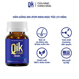 Qik Hair For Men Hộp 30 viên  Ngăn ngừa rụng tóc cho nam giới