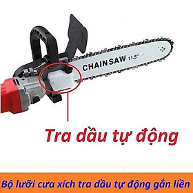 Mua lưỡi cưa xích lắp máy mài loại tra dầu tự động