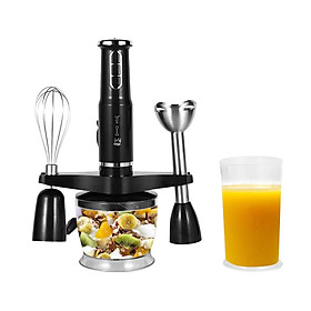 4-in-1 Multi-use Immersion Hand Blender 3-speed Handheld Stick Blender 600W Low Noise for Baby Food Smoothies Sauces