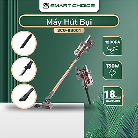 Máy Hút Bụi SMARTCHOICE (Pin Sạc) SCG-HB001 Cầm Tay Đa Năng Công Suất 130W Lực Hút Mạnh, BH 18 Tháng - Hàng Chính Hãng