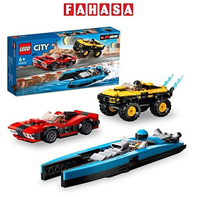 Đồ Chơi Lắp Ráp Bộ Sưu Tập 3 Xe Đua Kết Hợp - Combo Race Pack - Lego City 60395 (362 Mảnh Ghép)